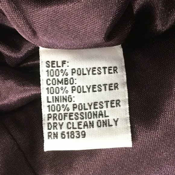 TERI JON 3/4 Sleeve Plum Sequin Sheath Gown   NEW!!! - Picture 14 of 15